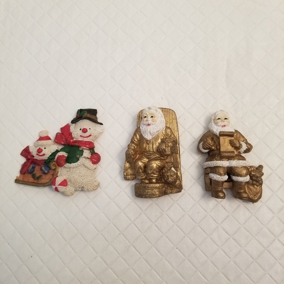 3 Christmas Refrigator Magnets - Picture 1 of 5